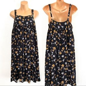 Urban Outfitters Babydoll Midi Dress Sz S
